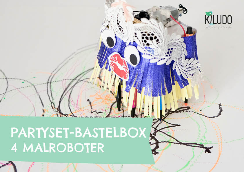 Malroboter Bastelbox für Kinderparty