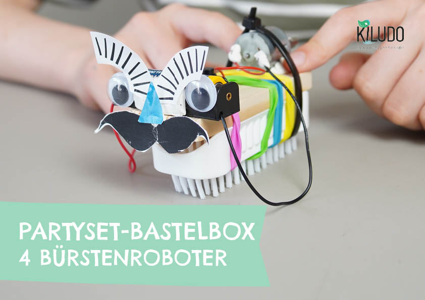 Party Bastelbox MINT Bürstenroboter