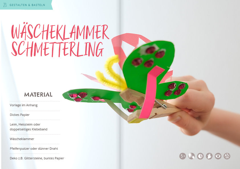 Schmetterling basteln