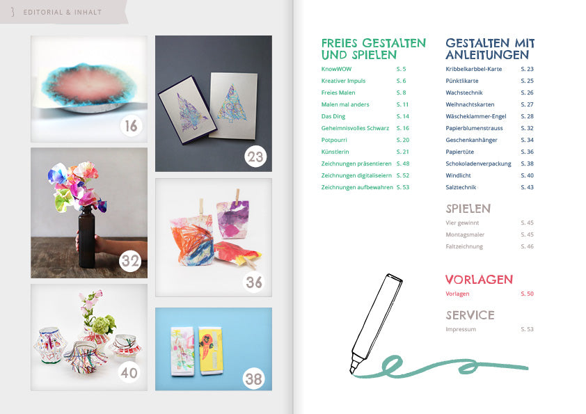 Bastelmagazin «Kreativ mit Stift & Pinsel»