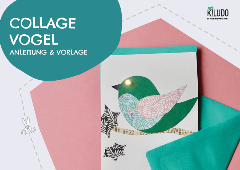 Vorlage Collage Vogel