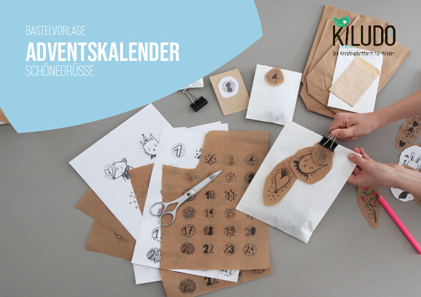 Bastelvorlage «Adventskalendervorlage» von SchöneGrüsse