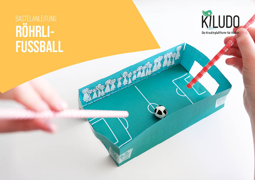 Bastelvorlage «Röhrli-Fussball»