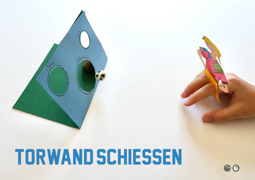Bastelvorlage «Fingerkick» inkl. Torwandschiessen