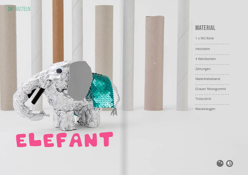 Bastelmagazin «Tiere im Zoo»