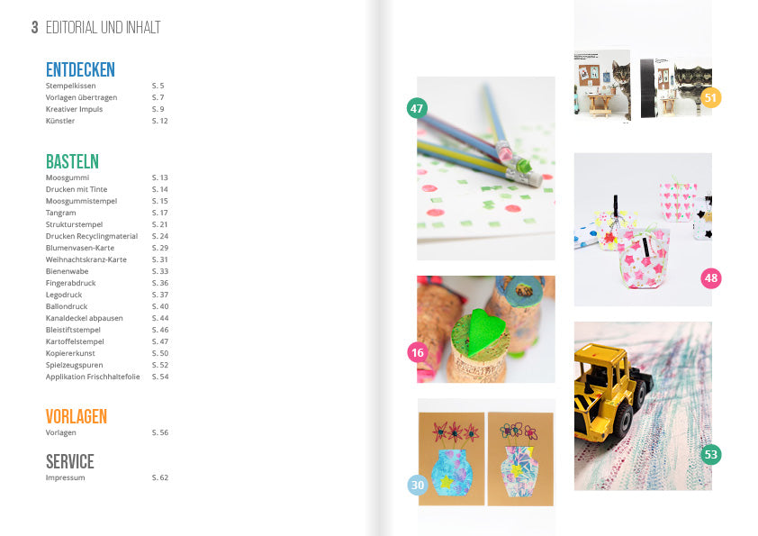 Bastelmagazin «Drucken und Stempeln»