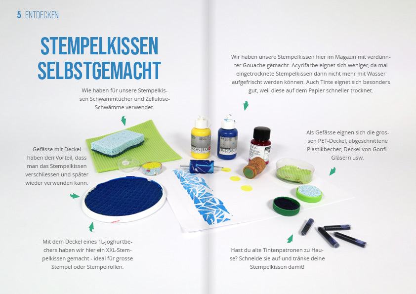 Bastelmagazin «Drucken und Stempeln»