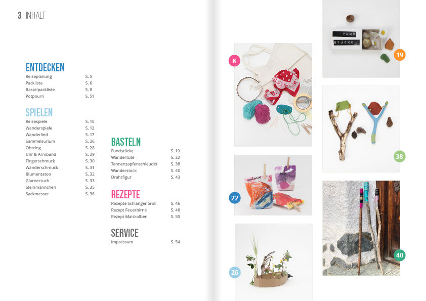 Bastelmagazin «Wandern mit Kindern»