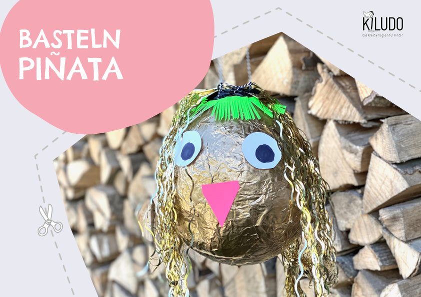Pinata selber basteln Kindergeburtstag