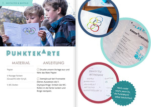 Postenlauf Kinderolympiade Punktekarte