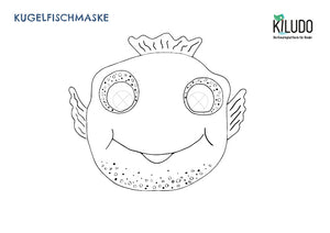 Vorlage Fisch- und Löwenmaske