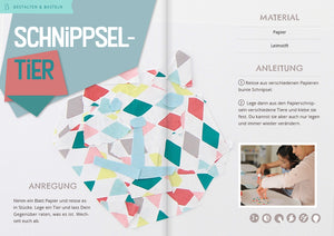Papierschnippsel basteln mit Kindern
