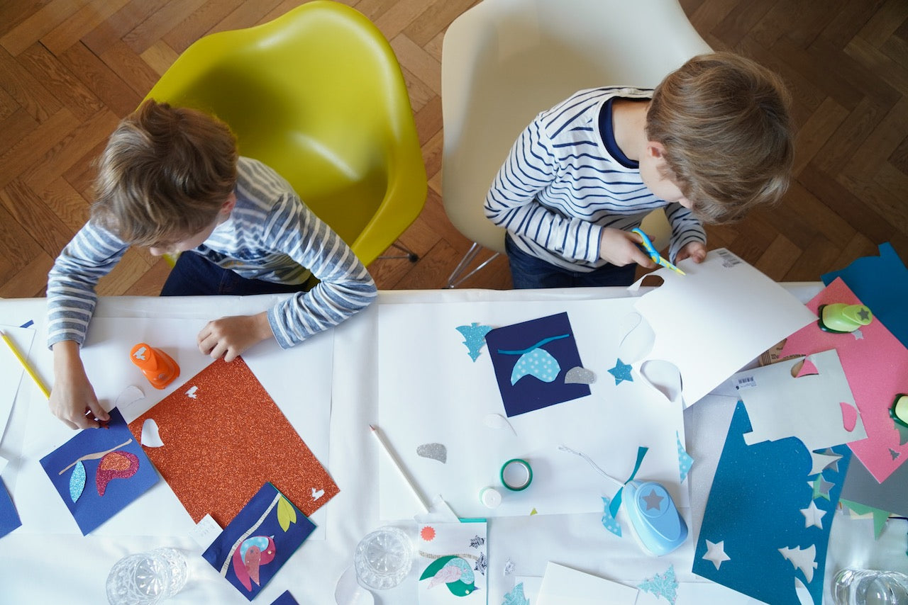 Bastelbox «LED-Kartenset Vögel und Weihnachtsmotive»