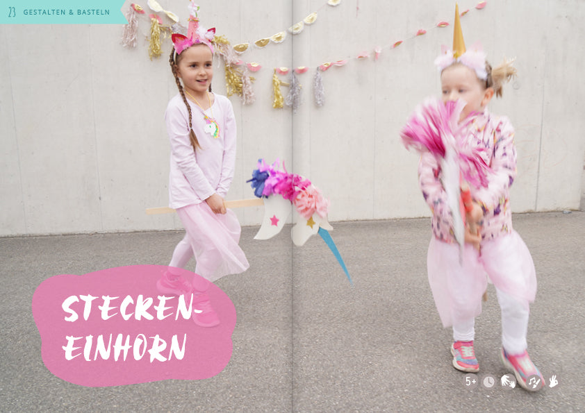 Einhorn als Steckenpferd