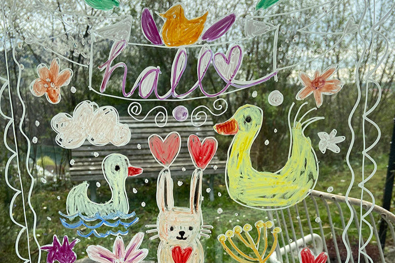 Bastelvorlage «Fensterbilder für Frühling und Ostern»