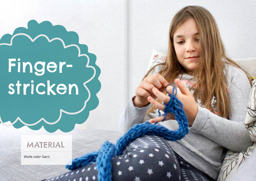 Fingerstricken Springseil Anleitung