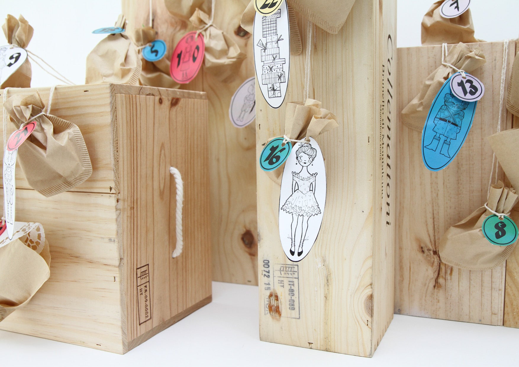 Bastelvorlage «Adventskalender» von OurWildhood